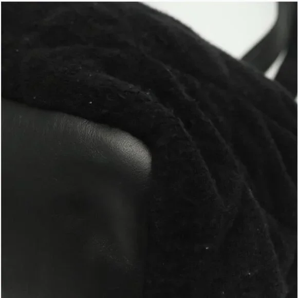 Chanel Tote Bag Pile Black Auth - Picture 7 of 14